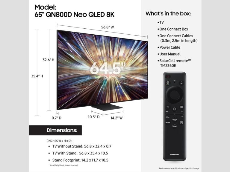 Samsung QN800D Neo QLED 8K Series (QN65QN800DFXZA)